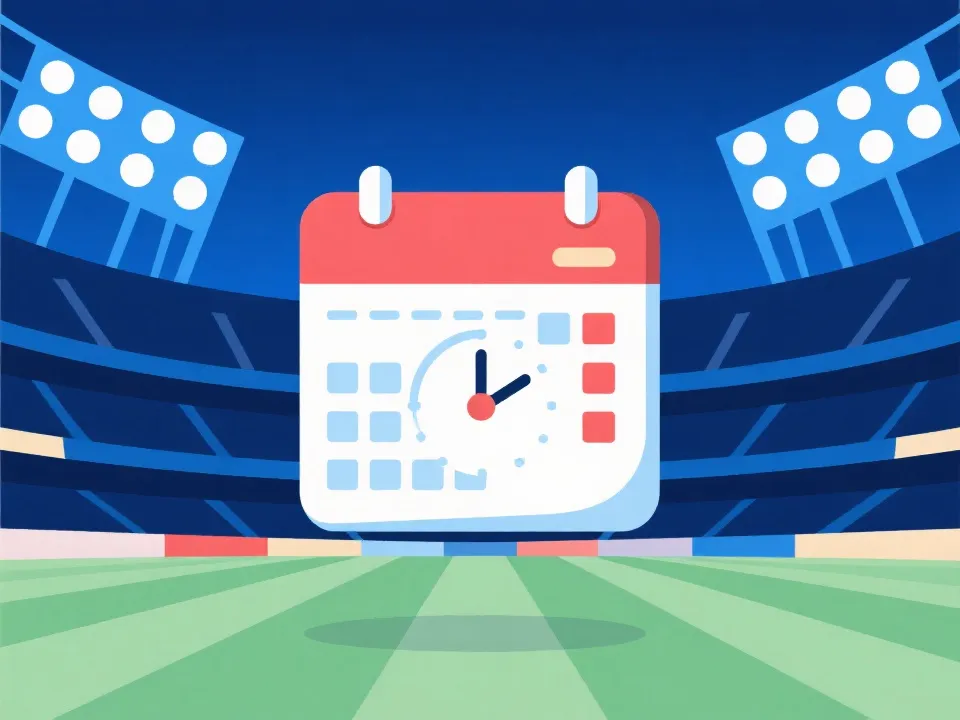 将赛程换算为观赛日程表的示意