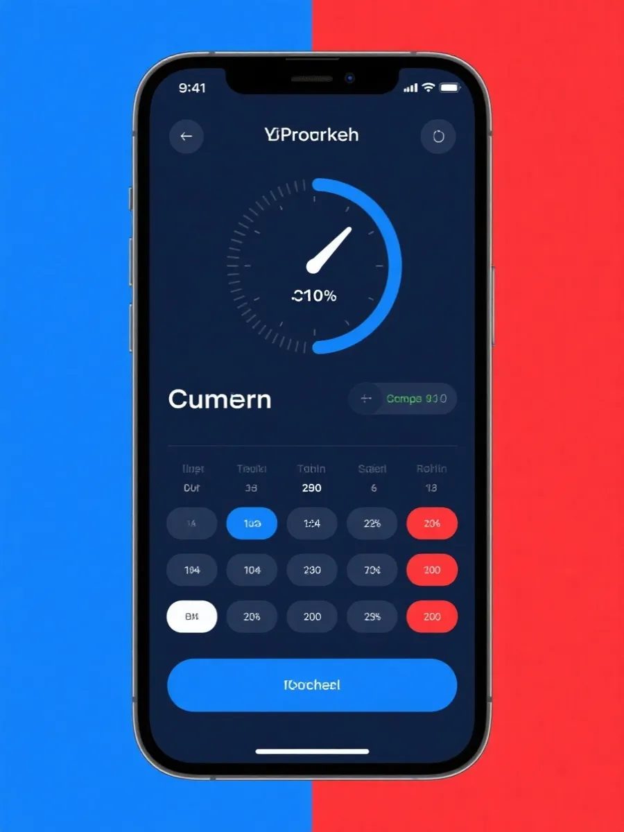 倒计时与赛程界面示意图